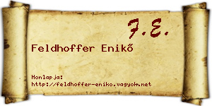 Feldhoffer Enikő névjegykártya